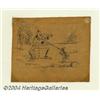 Image 1 : Disney Studios - Original Animation Storyboard Frame for The Grasshopper and the Ants (undated).
