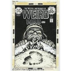 Luis Dominguez - Original Cover Art for Weird War Tales #28 (DC, 1974).