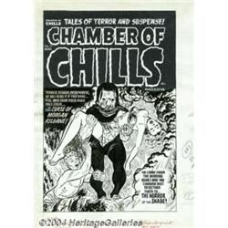 Lee Elias - Original Cover Art for Chamber of Chills #11 (Harvey, 1952).
