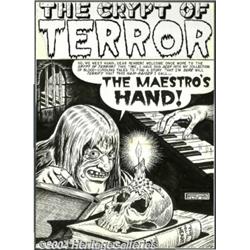 Al Feldstein - Original Splash Page Art for The Crypt of Terror #18 (EC, 1950).
