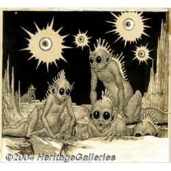 Virgil Finlay - Original Pulp Illustration for Famous Fantastic Mysteries 3/43 (Popular Publicati