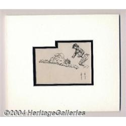 Frank Frazetta - Original Sketches of Fighting Figures (undated).