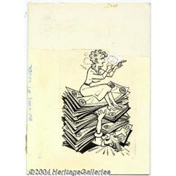 Paul Fung, Jr. (attributed) - Original Cover Art for Blondie and Dagwood Family #1 (Harvey, 1965)