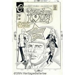 Sal Gentile (Attributed) - Original Cover Art for Teen-Age Love #82 (Charlton, 1972).