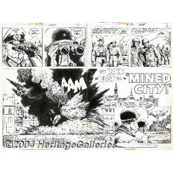 Russ Heath - Original 2- Page Splash for Our Army at War #279 (DC, 1975).