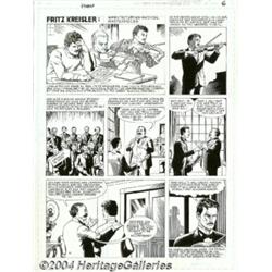 Russ Heath - Original Art for The Big Book of Hoaxes, Complete 3-page story, "Fritz Kreisler: Man