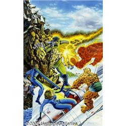 Gale Heimbach - Original Painting of the Fantastic Four (Marvel, 1988).