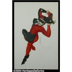 Gale Heimbach - Original Painting of Harley Quinn (1990s).