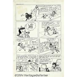 Vic Herman - Original Art for Little Max #3, Complete 2-Page Story, "Permanent Wave" (Harvey, 195
