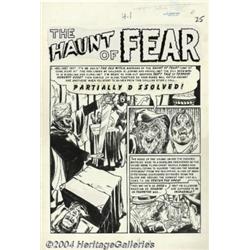 Graham Ingels - Original Art for Crime Suspenstories # 5, page 1 (EC, 1951).