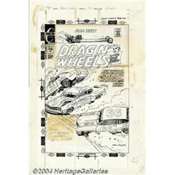 Jack Keller - Original Cover Art for Dragin' Wheels #58 (Charlton, 1972).