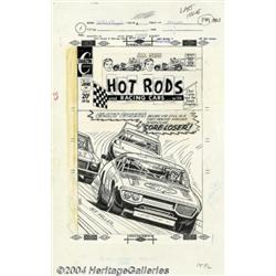 Jack Keller - Original Cover Art for Hot Rods and Racing Cars #120 (Charlton, 1972).