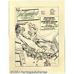 Jack Kirby and Joe Simon - Original Cover Art for Star-Spangled Comics #8 (DC, 1942).
