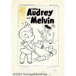 Warren Kremer (Attributed) - Original Cover Art for Little Audrey and Melvin #2 (Harvey, 1962).