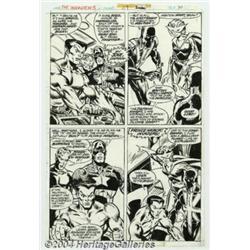Alan Kupperberg and Frank Springer - Original Art for The Invaders #29, page 30 (Marvel, 1978).