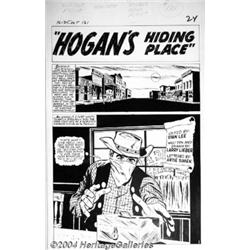 Larry Lieber - Original Art for Kid Colt #121, Complete 5-page Story "Hogan's Hiding Place" (Marv