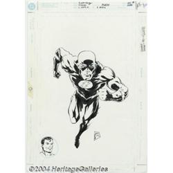 Steve Lightle - Original Cover for Flash #1,000,000 (DC, 1998).