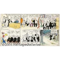 George McManus - Original Comic Strip Art for Bringing Up Father Sunday (King Features Syndicate,