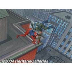 Gray Morrow - Original Illustration of The Scarlet Spider (No Publisher, 1940).