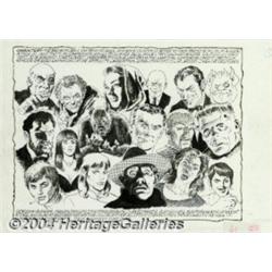 Gray Morrow - Original Art for How To Draw Comic Book Heroes and Villains, page 61, ''Characters"