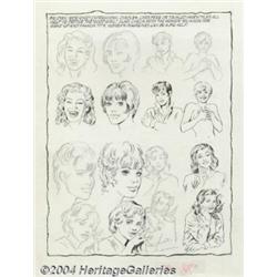 Gray Morrow - Original Art for How To Draw Comic Book Heroes and Villains, page 80, ''Good Girl A