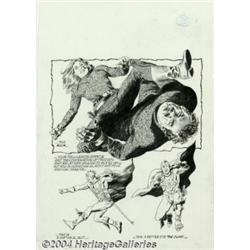 Gray Morrow - Original Art for How To Draw Comic Book Heroes and Villains, page 114, ''The Kick a