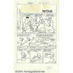 Steve Mufatti - Original Art for Casper #17, Complete 5-page story, "Ghosts on the Loose" (Harvey