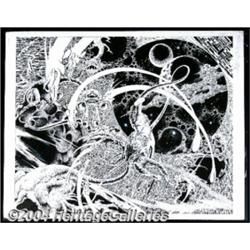 Alex Nino - Original Art for a Portfolio Plate (Unpublished, 1979).