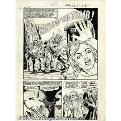 Bob Powell - Original Art for Witches Tales #6, Complete 7-page Story "Servants of the Tomb" (Har