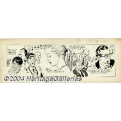 Alex Raymond - Original Comic Strip Art for Rip Kirby Daily, dated 9-25-50 (King Features Syndica