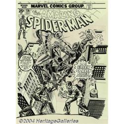 John Romita Sr. - Original Cover Art for The Amazing Spider-Man #136 (Marvel, 1974).