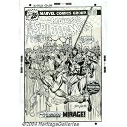 John Romita Sr. - Original Cover Art for Amazing Spider-Man #156 (Marvel, 1976).