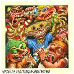 Brian Sendelbach - Original Illustration of Beer Drinkers (1993).