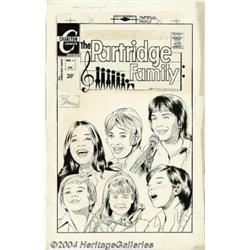 Don Sherwood - Original Cover Art for The Partridge Family #6 (Charlton, 1972).