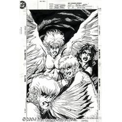 Chris Sprouse and George Perez - Original Pin-Up Art for War of the Gods #2 (DC, 1992).
