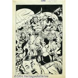 Joe Staton - Original Cover Art for Weird War Tales # 108 (DC, 1982).