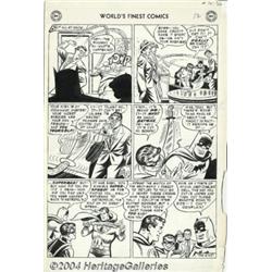 Curt Swan and Stan Kaye - Original Art for World's Finest #73, page 12 (DC, 1954).