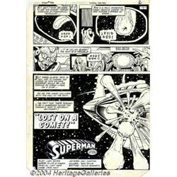Curt Swan and Dave Hunt - Original Art for Superman #390, pages 2 and 3 (DC, 1983).