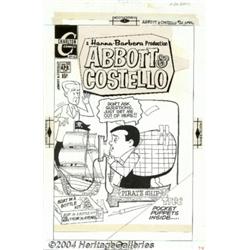Tony Tallarico - Original Cover Art for Abbott and Costello #20 (Charlton, 1970).