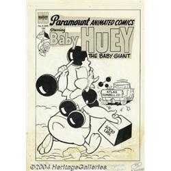 Marty Taras - Original Cover Art for Paramount Animated Comics #8 (Harvey, 1954).