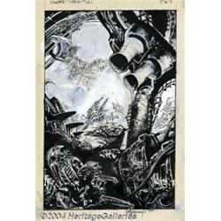 John Totleben - Original Art for Swamp Thing #60, page 4 (DC, 1987).