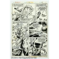 Herb Trimpe - Original Art for Godzilla #3, page 23 (Marvel, 1977).