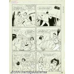 George Tuska - Original Art for Captain Marvel Adventures #2, Story Page 14 (Fawcett, 1941).