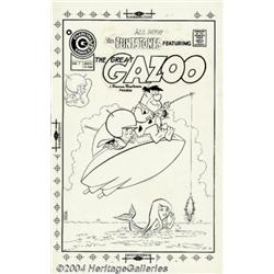 Unknown Artist - Original Cover Art for The Great Gazoo #7 (Charlton, 1974).
