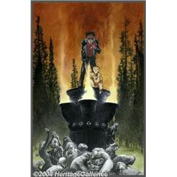 Charles Vess - Original Cover Art for The Books of Magic Annual #3 (Vertigo, 1999).