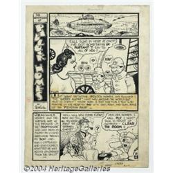 Ed Wheelan - Original Art for Speed Comics, Complete 5-page Story (undated).