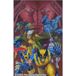 Mike Zeck and Phil Zimelman - Original Cover Art for The Ultimate X-Men (Marvel, 1996).