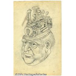 Robert Crumb - Original Art Sketches, "Steamhead" (undated).