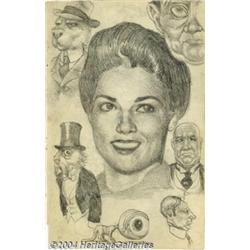 Robert Crumb - Original Art Sketches, "Fritz and the Boys" (1961).