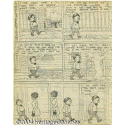 Robert Crumb - Original Art Sketches, "Little Billy Bean" (1962).